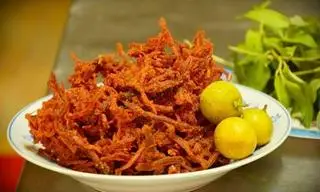 Hình ảnh khô bò sợi ngắn 500g 