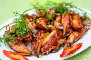 Hình ảnh Mực chiên nước mắm