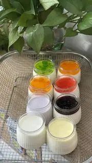 Hình ảnh sữa chua trái cây- 8 hũ to (120ml/hũ)