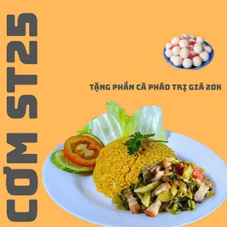 Hình ảnh Cơm Heo Quay Xào Cải Chua (Nước xốt Gia Truyền Thần Thánh)