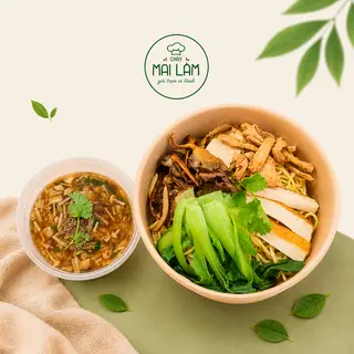 Hình ảnh Mì Vàng Sốt Nấm Cải Thìa