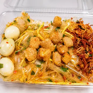 Hình ảnh Bánh Tráng Dẻo Trộn Tóp Mỡ + Khô Bò Vụn