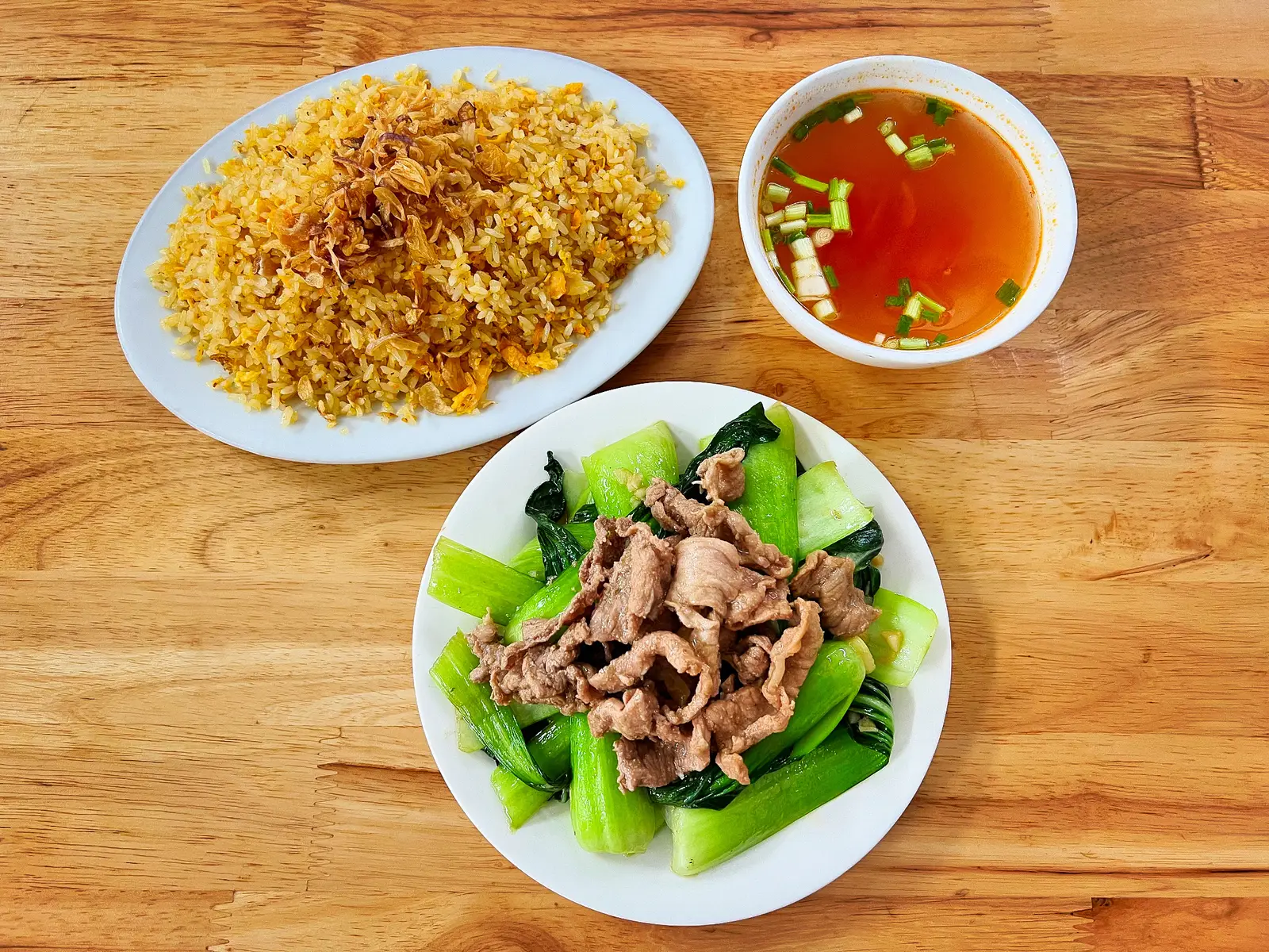 Hình ảnh Cơm rang cải xào bò 
