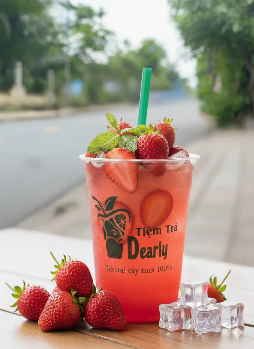 Hình ảnh Trà Dâu Tây