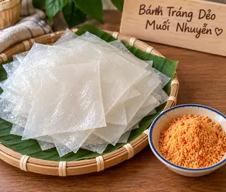 Hình ảnh Bánh tráng zip muối nhuyễn