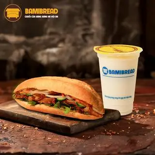 Hình ảnh Combo Bánh mì Gà nướng sả + Sữa đậu Bami