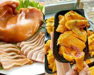 Hình ảnh Combo 6: Nữa Con Gà Ủ Muối Loại Ngon + 1 Tai Heo Ủ Muối Hoa Tiêu Giòn Thơm