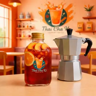 Hình ảnh Trà Đào Thái Đỏ (Chai 330ml)