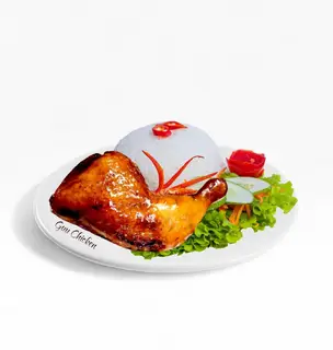 Hình ảnh Cơm gà góc tư sốt ( chọn 7 loại sốt)