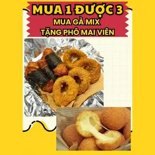 Hình ảnh COMBO mua 1 được 3 (4gà vòng + 3gà rong biển tặng 3phô mai viên)