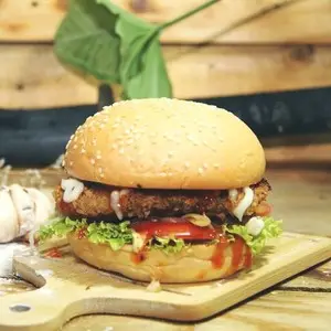 Hình ảnh Hamburger bò - trứng