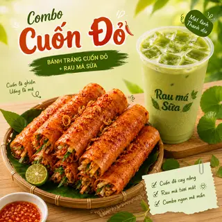Hình ảnh Combo Rau má sữa & Cuốn đỏ