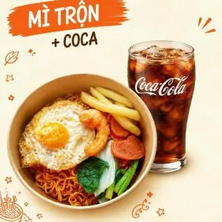 Hình ảnh Combo Mì Trộn + Coca