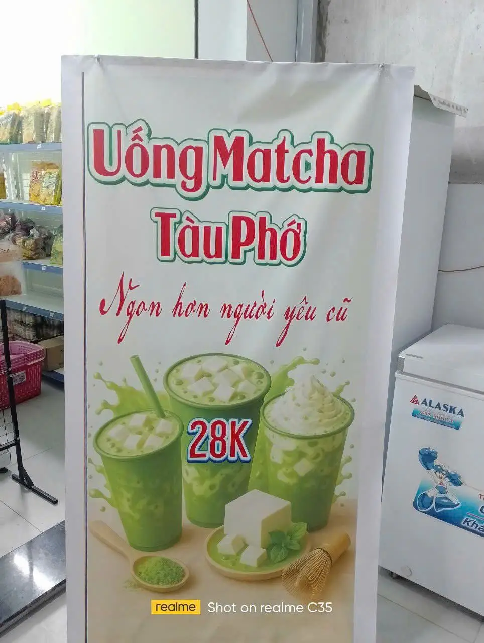 Hình ảnh matcha latte tàu phớ