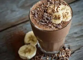 Hình ảnh sinh tố cacao + chuối