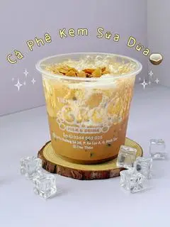 Hình ảnh Cà Phê Kem Sữa Dừa