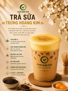 Hình ảnh Trà sữa trứng hoàng kim