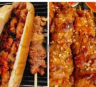Hình ảnh Bánh mì thịt xiên nướng thơm ngon