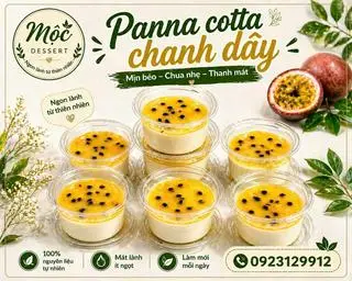 Hình ảnh Panna cotta chanh dây