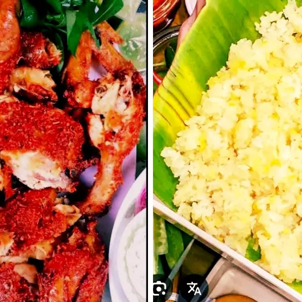 Hình ảnh Gà nướng muối ớt+Xôi đậu xanh kèm 1ly trà tắc 