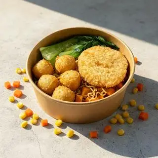 Hình ảnh Mì Indomie Burger Tôm