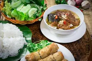 Hình ảnh Combo 1:  bún chả + nem rán