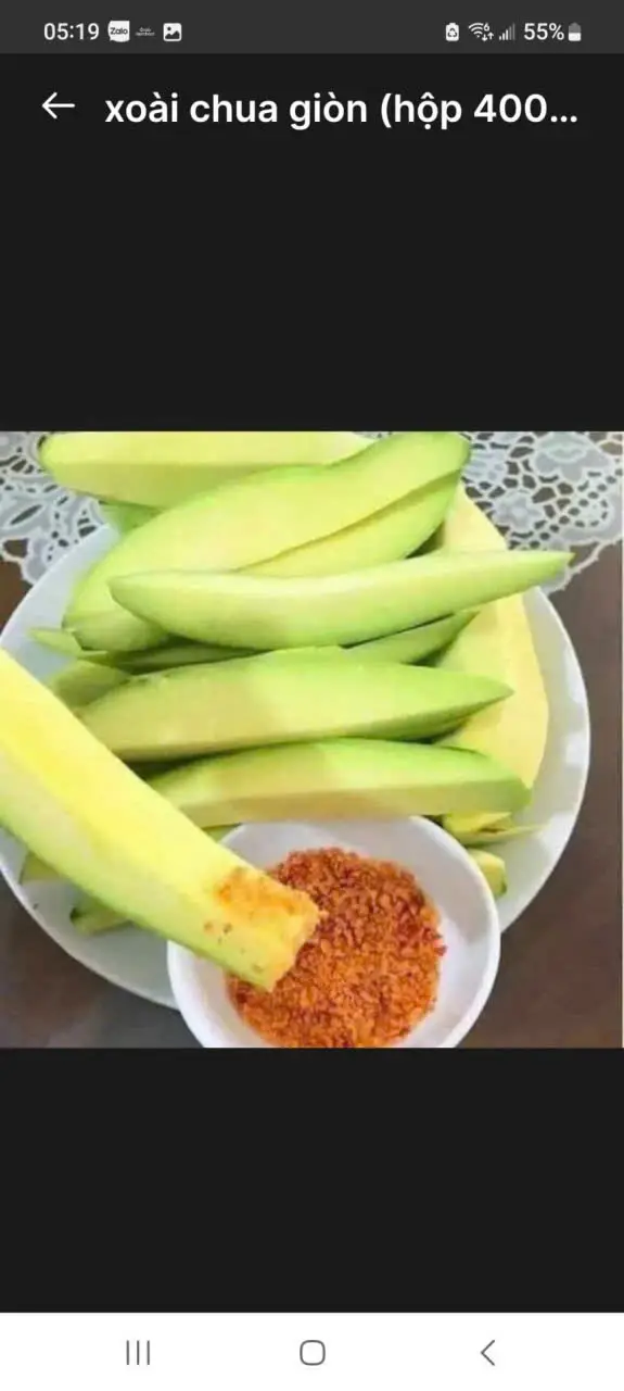 Hình ảnh Xoài chua giòn - hộp 350g