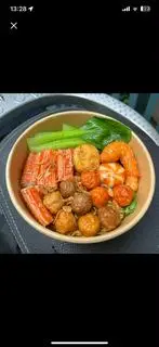 Hình ảnh Mì trộn Indomie - xiên que thập cẩm