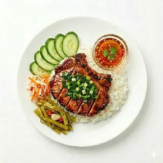 Hình ảnh Cơm tấm sườn nướng
