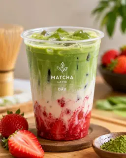 Hình ảnh MATCHA LATTE DÂU size l