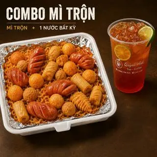 Hình ảnh Combo 1 Mì Trộn Thập Cẩm Full Topping + 1 Nước