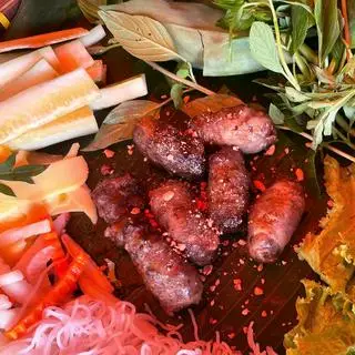 Hình ảnh Bò nướng mỡ chài