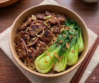 Hình ảnh Mì trộn bò
