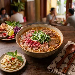 Hình ảnh Bún Bò Tái Nạm
