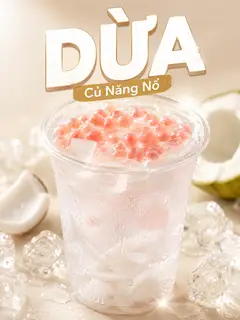 Hình ảnh Dừa Nổ Hồng Size Khổng Lồ (800ml)