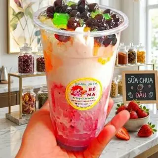 Hình ảnh SỮA CHUA DÂU CÓ TOPPING