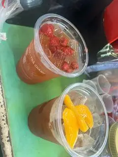 Hình ảnh Trà sữa đào trân châu đen