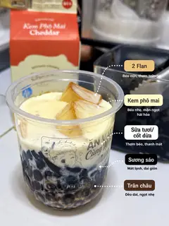 Hình ảnh Flan Mix Kem Cheese