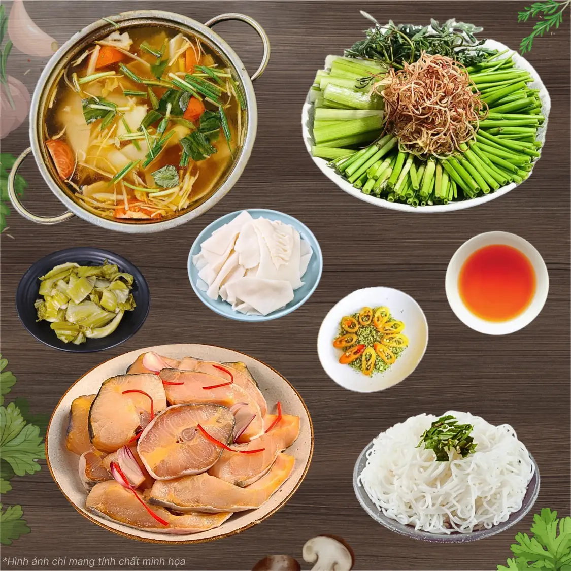 Hình ảnh Lẩu cá tầm măng chua, cải chua