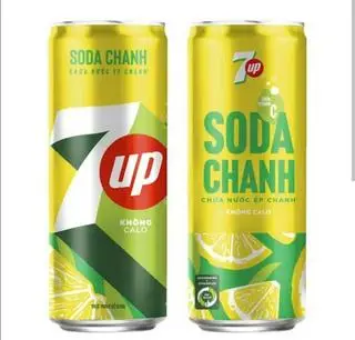 Hình ảnh 7 up soda chanh không Calo (gas nhiều- loại này okila lắm ⭐)