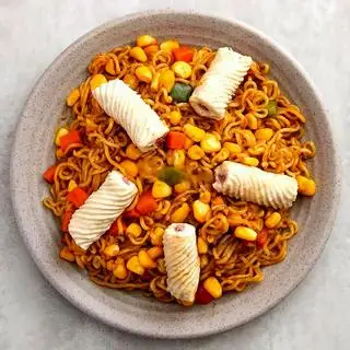 Hình ảnh Mì Trộn Chả Mực Xoắn