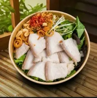 Hình ảnh BÚN NƯỚC TƯƠNG THỊT LUỘC + ĐẬU HŨ CHIÊN GIÒN-CHẢ TAI NEM BÌ CHẢ CHIÊN