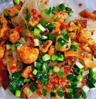Hình ảnh Bánh tráng mỡ hành