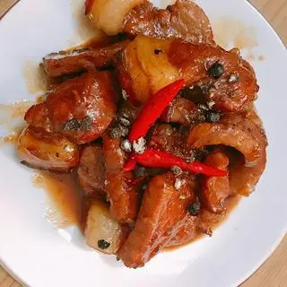 Hình ảnh Cơm thịt kho tiêu