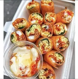 Hình ảnh bánh tráng cuộn bơ