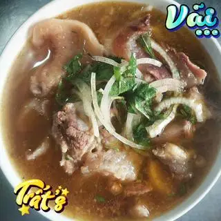 Hình ảnh Bún Sườn bò rút xương có sụn mỡ thịt mềm thơm ngon (Dành cho ai thích ăn béo mềm)