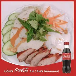 Hình ảnh Bánh Ướt Nem Nướng Lụi + Coca