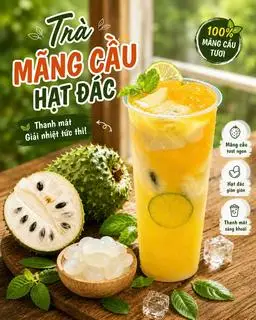Hình ảnh Trà Mãng Cầu Hạt Đác (Ly 700ml)