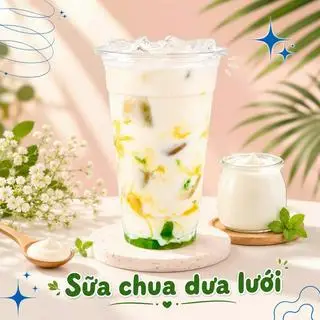 Hình ảnh Sữa chua dưa lưới - Ly 700ml