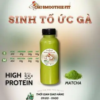 Hình ảnh Sinh Tố Ức Gà vị Matcha Lớn (500ml)